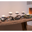 Kerzenhalter "Geweih", rustikaler Teelichthalter für bis zu fünf Kerzen