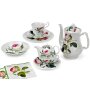 Redoute Roses plate, English collectors and breakfast plate made of porcelain