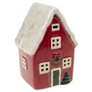 Village Pottery tea light holder, Christmas house made...