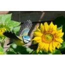 DecoBird - Fliegende Blaumeise (Cyanistes caeruleus)